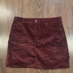 Old Navy Rich Burgundy Mini Skirt